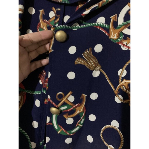 Vintage Triples Polyester Nautical Jacket Women's Size Large - Picture 10 of 10